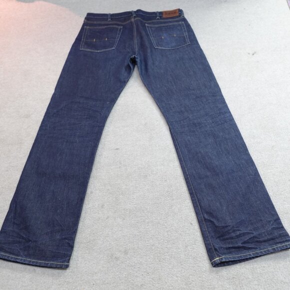 Polo Ralph Lauren Jeans 38 x 33 Blue Zip Fly Straight Vintage 67 - Picture 9 of 9